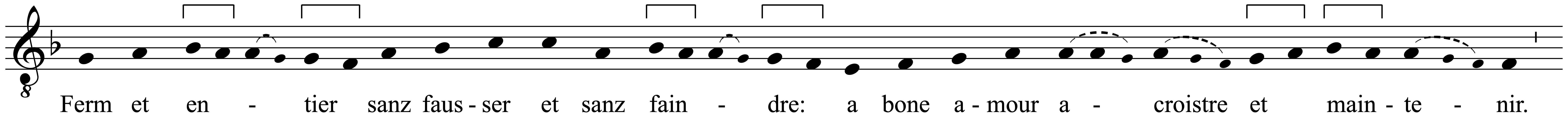 Work musical notation